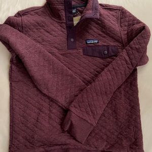 Patagonia organic Cotten quilt snap t pull over